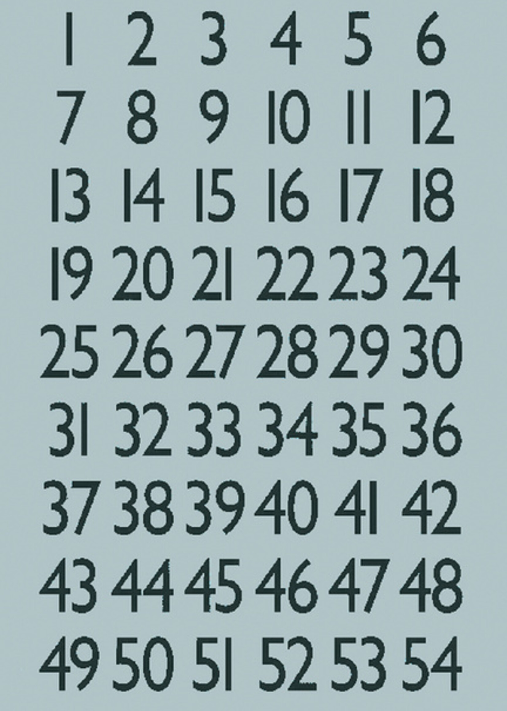 Herma Herma ETIKET 4134 GETAL ZW-ZI 4VEL