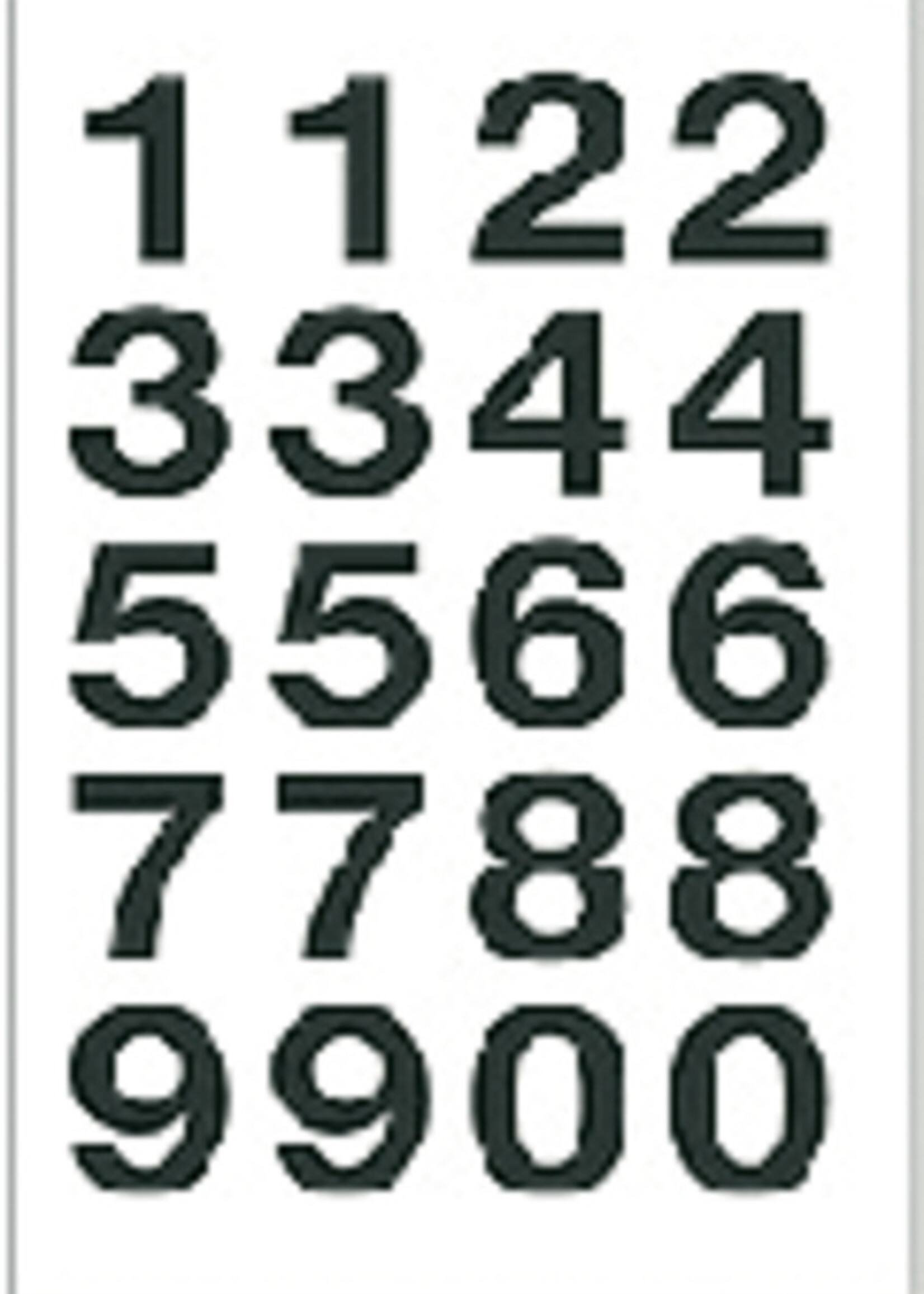 Herma Herma ETIKET 4136 GETAL O-9 ZW-TR 2VEL