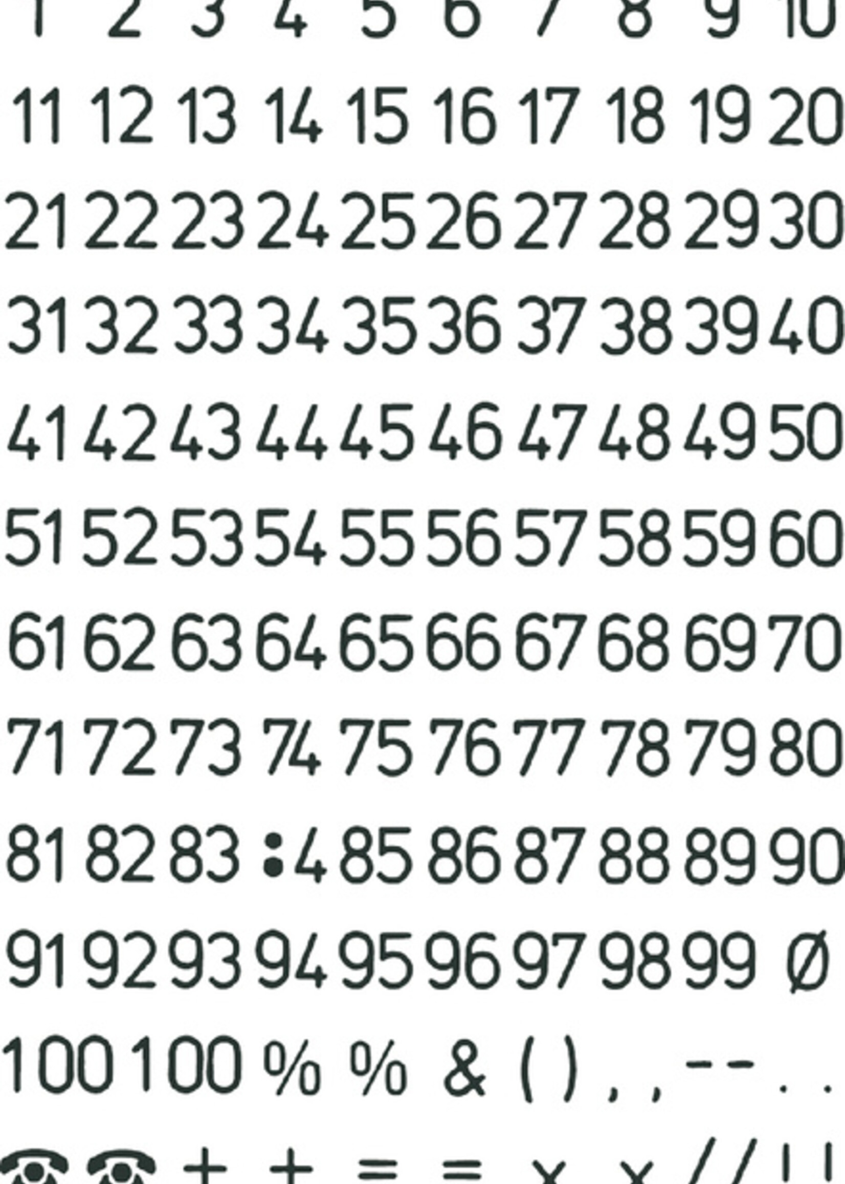 Herma Herma ETIKET 4155 GETAL ZW-TR 2VEL