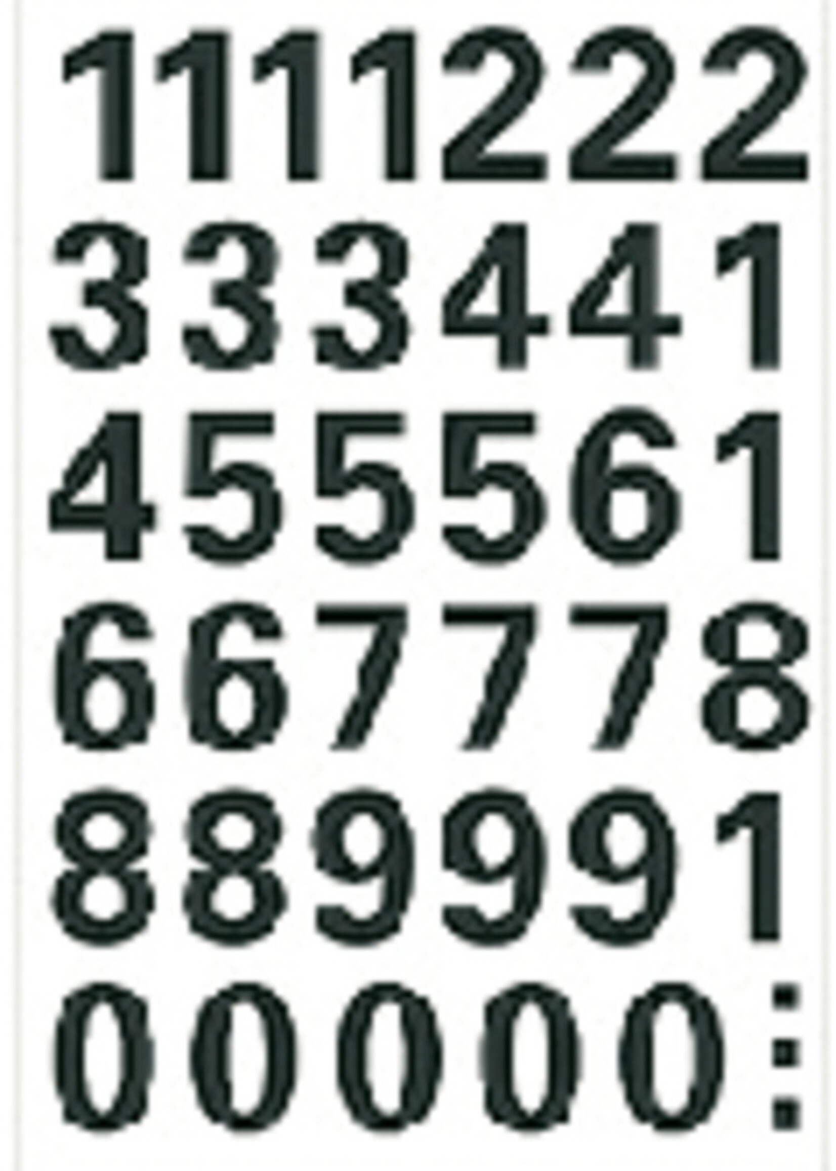 Herma Herma ETIKET 4164 GETAL 0-9 ZW 1VEL