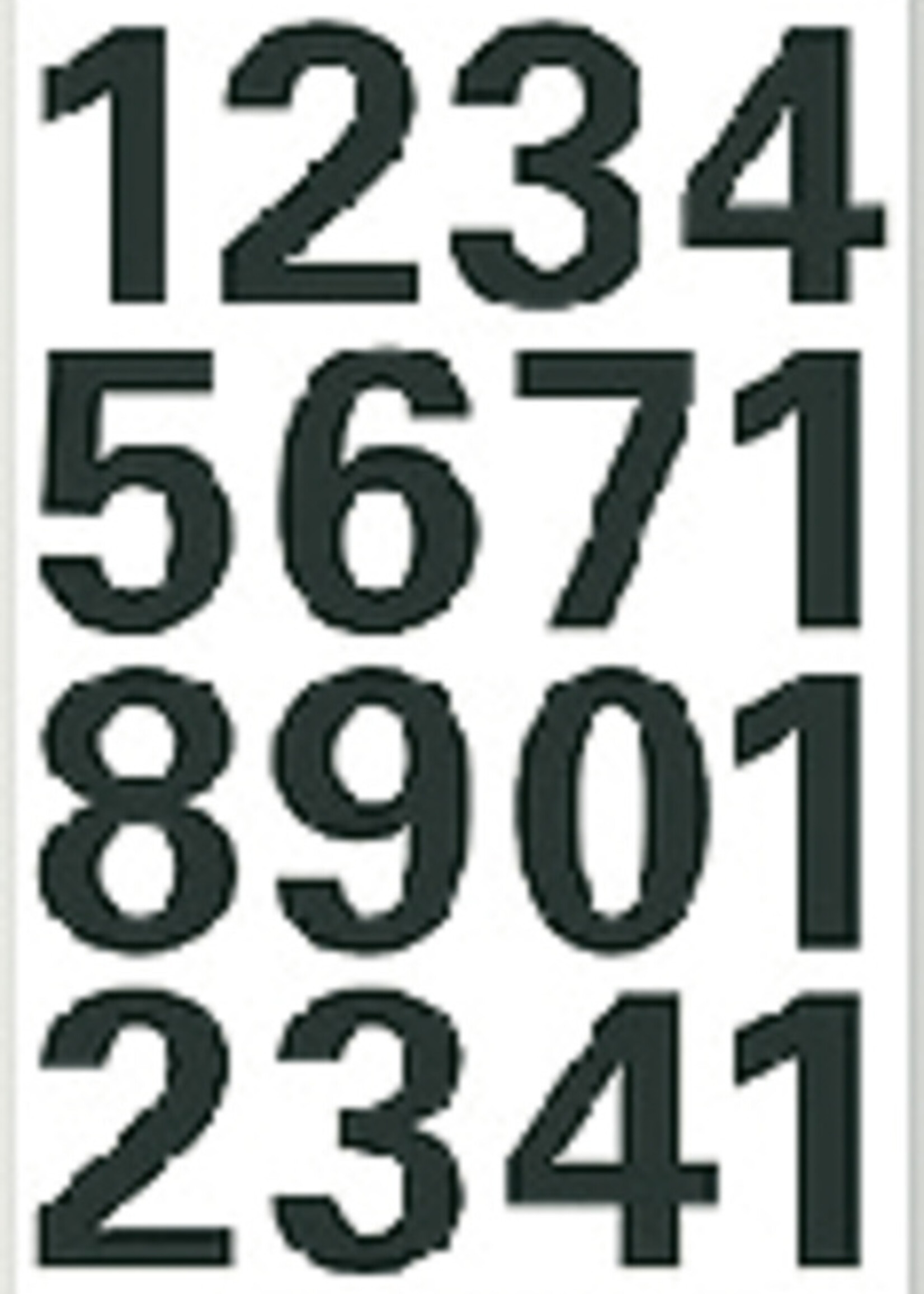 Herma Herma ETIKET 4168 GETAL 0-9 ZW 2VEL