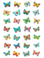 Herma ETIKET 6819 VLINDER GLITTER 1VEL