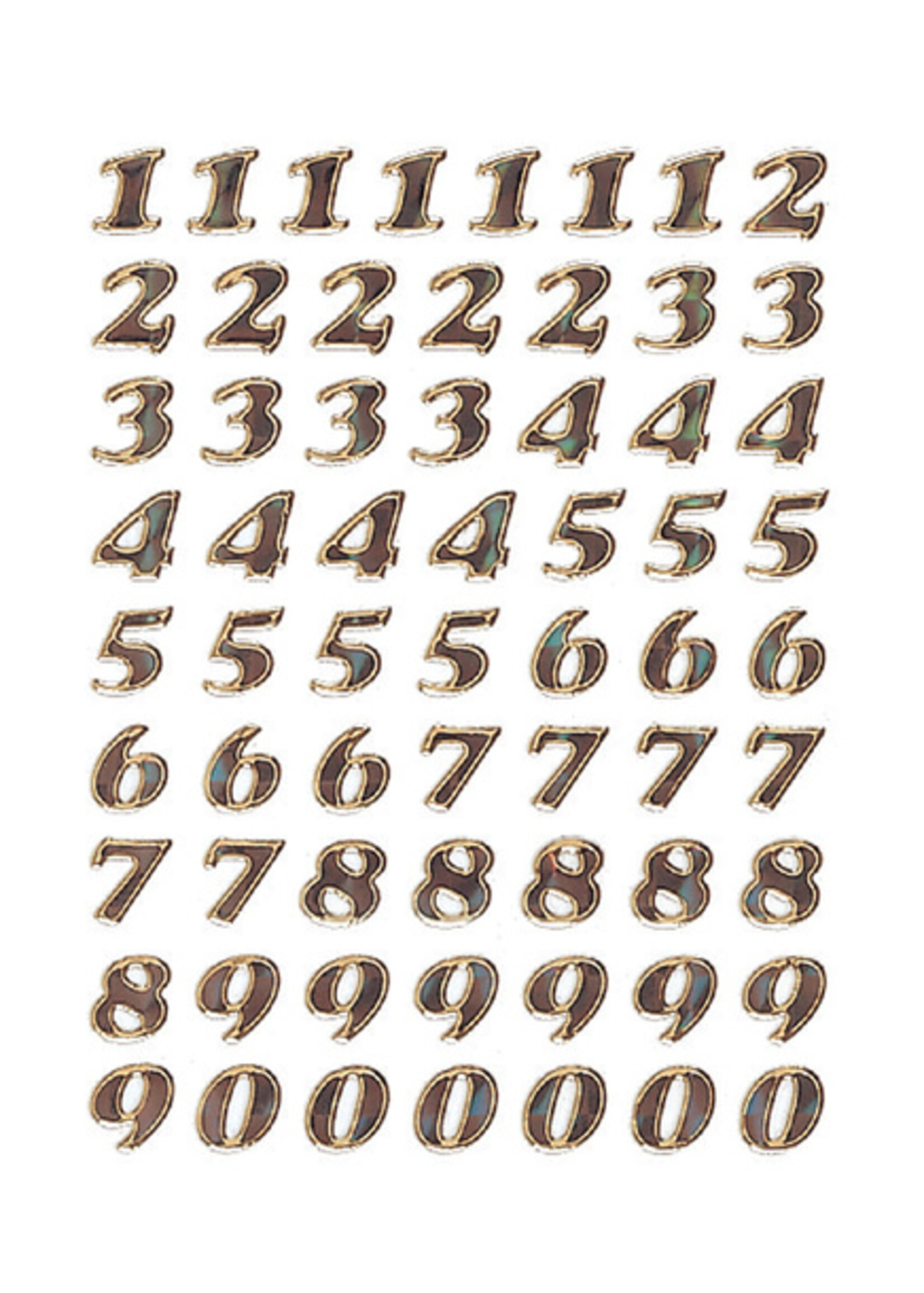 Herma Herma ETIKET 4193 GETALLEN 0-9 GOUDFOLIE 1VEL