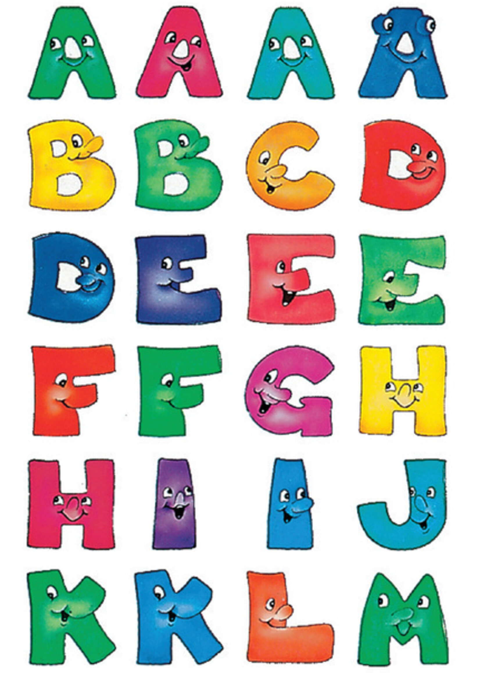 Herma Herma ETIKET 4194 LETTERS A-Z GEZICHTEN 48STKS