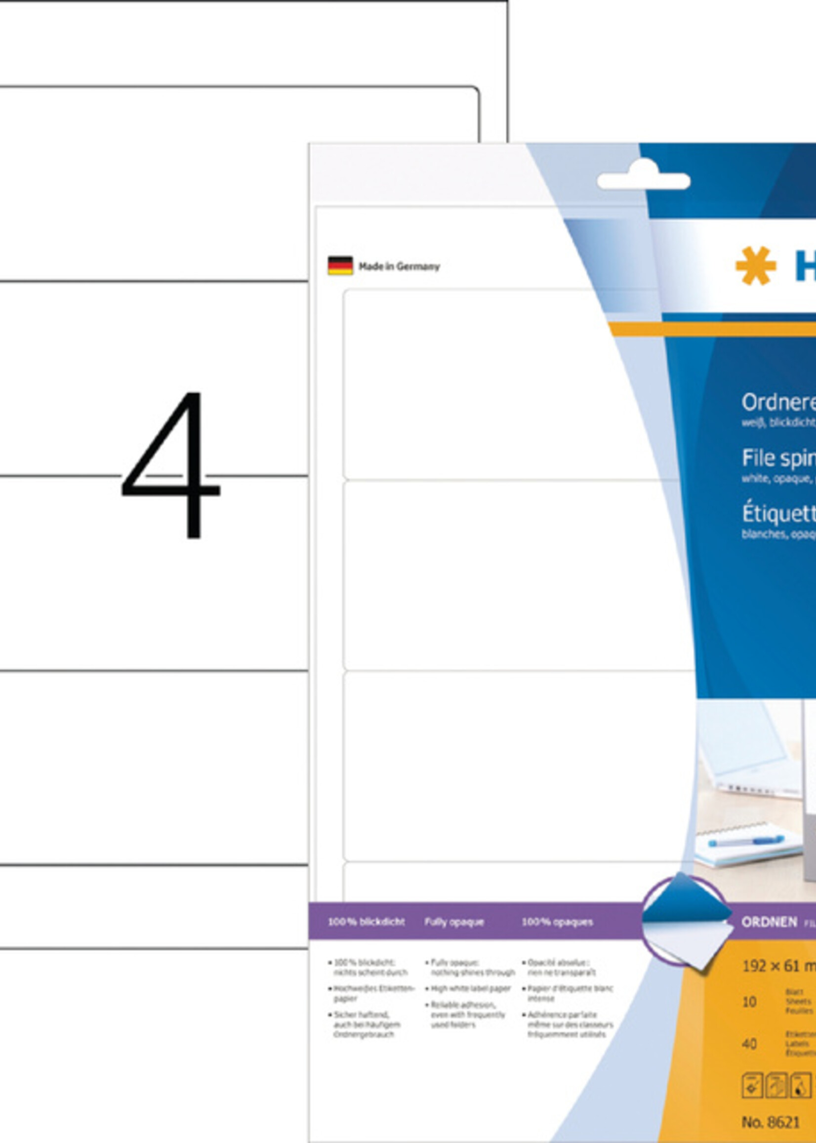 Herma Herma RUGETIKET 8621 BREED 61X192MM ZK WT