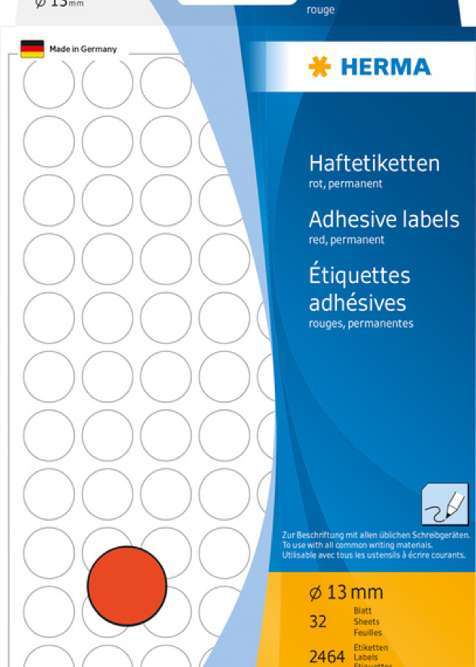 Herma Herma ETIKET 2232 13MM RD ROND 2464STKS