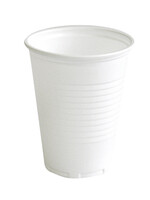 Office BEKER WIT 180ML PLASTIC 70DIA 100STKS