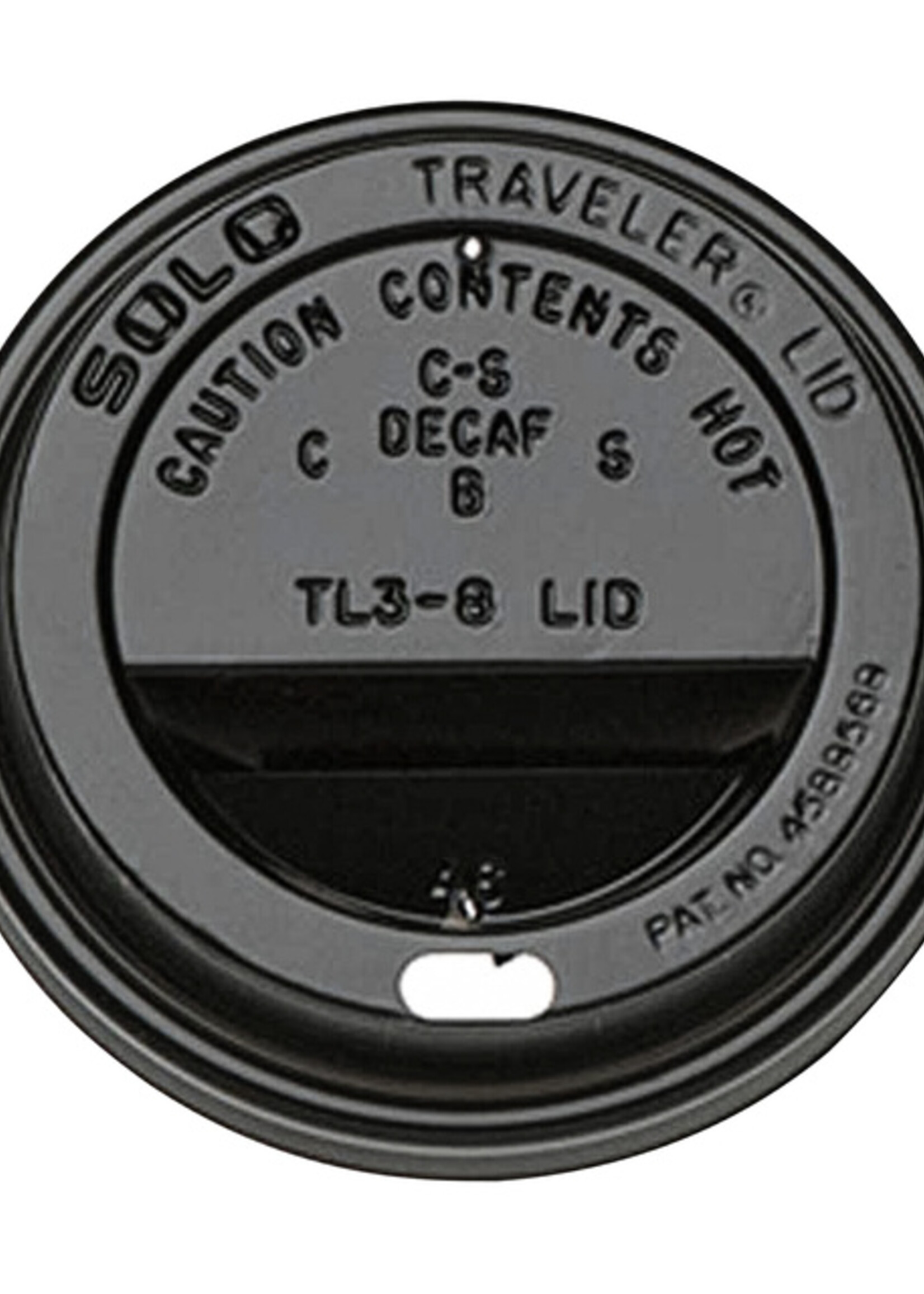 Office Office BEKERDEKSEL ZWART 80MM 100STKS