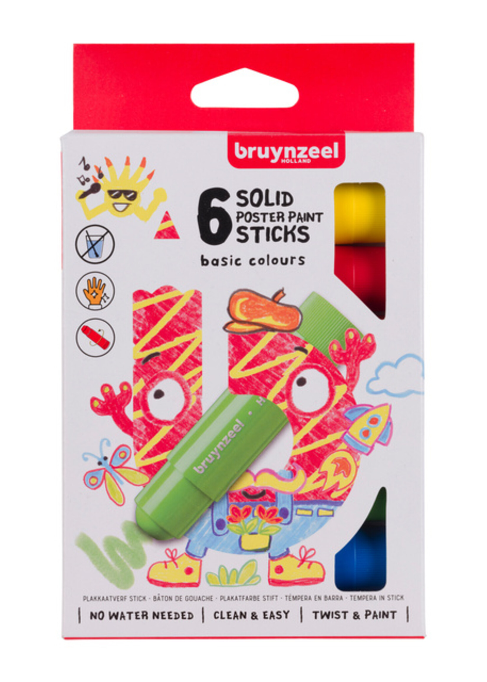 Bruynzeel Bruynzeel PLAKKAATVERF BASIC 6ST ASSORTI