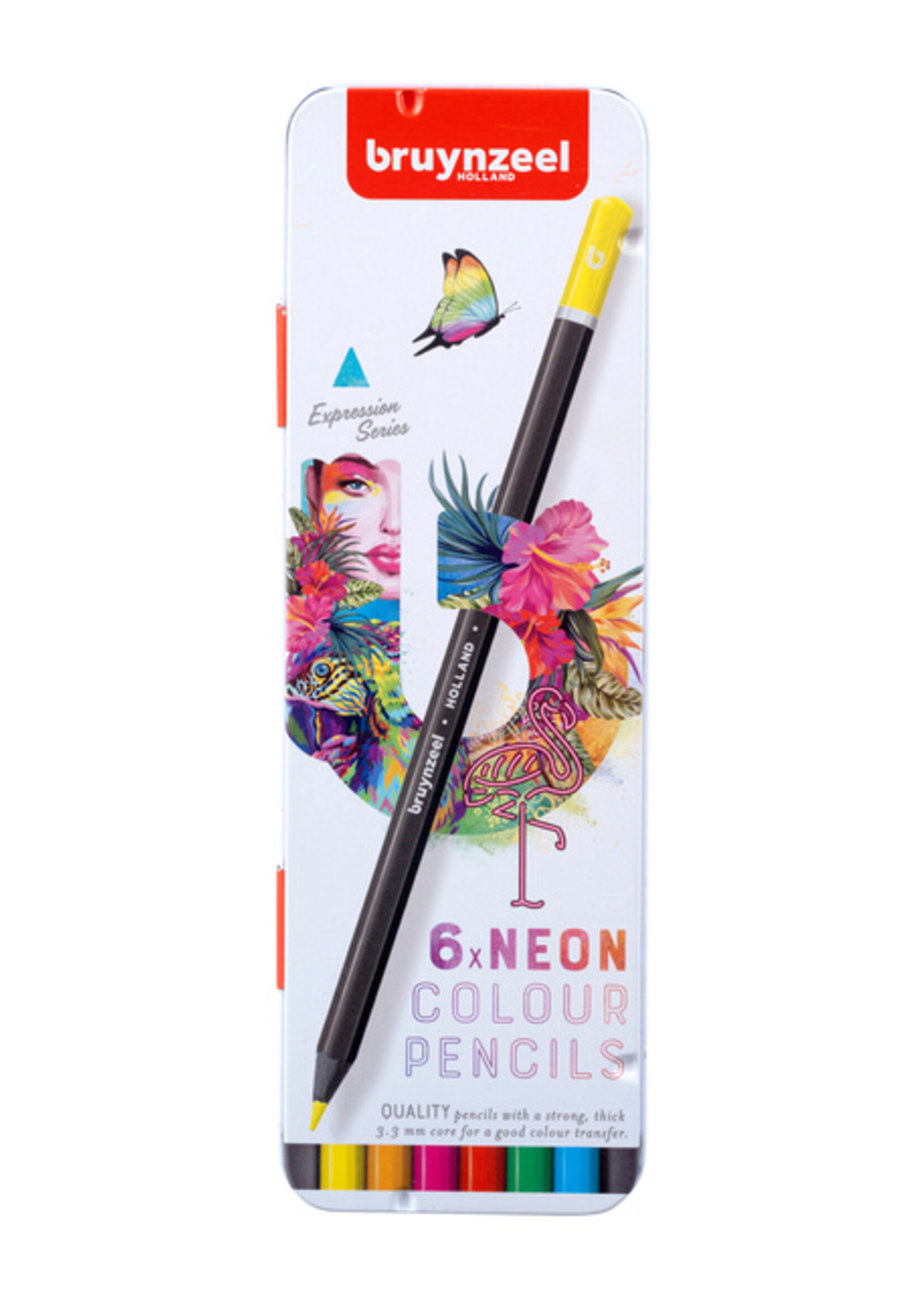 Bruynzeel Bruynzeel KLEURPOTLOOD 6ST NEON