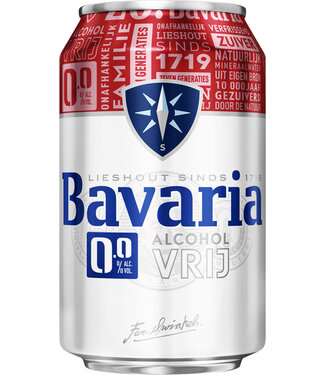 Bavaria BIER BAVARIA 0.0 BLIK 330ML