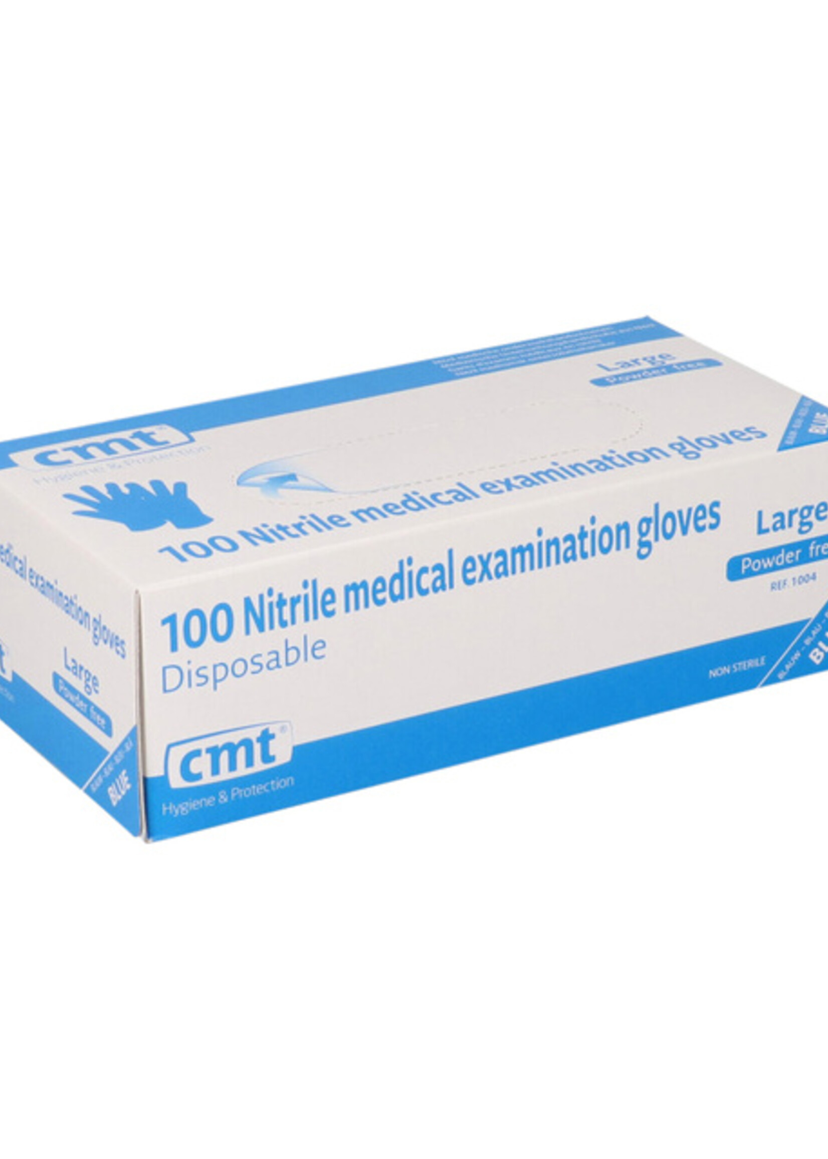 CMT CMT HANDSCHOEN  L NITRIL BL 100STKS