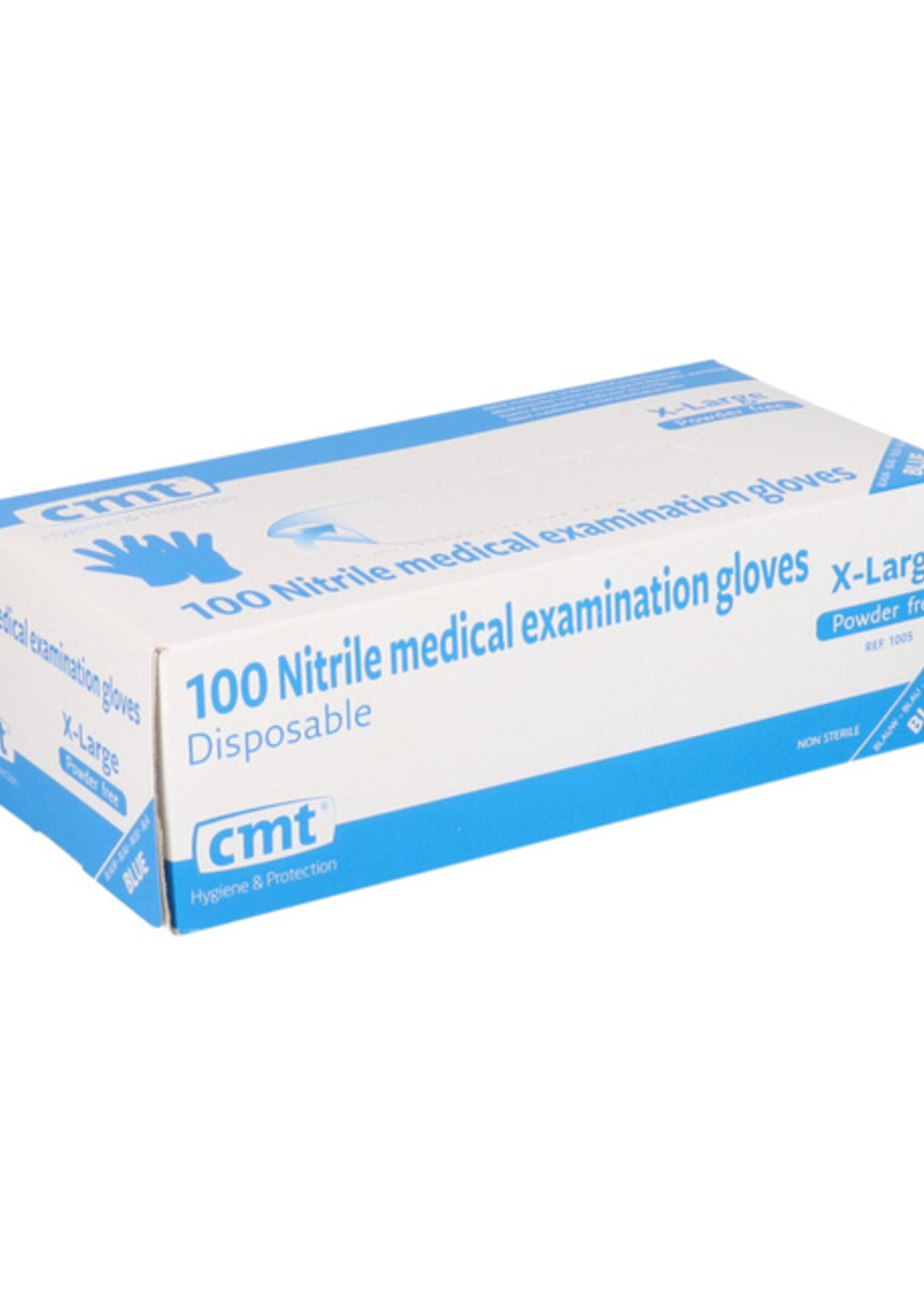 CMT CMT HANDSCHOEN XL NITRIL BL 100STKS