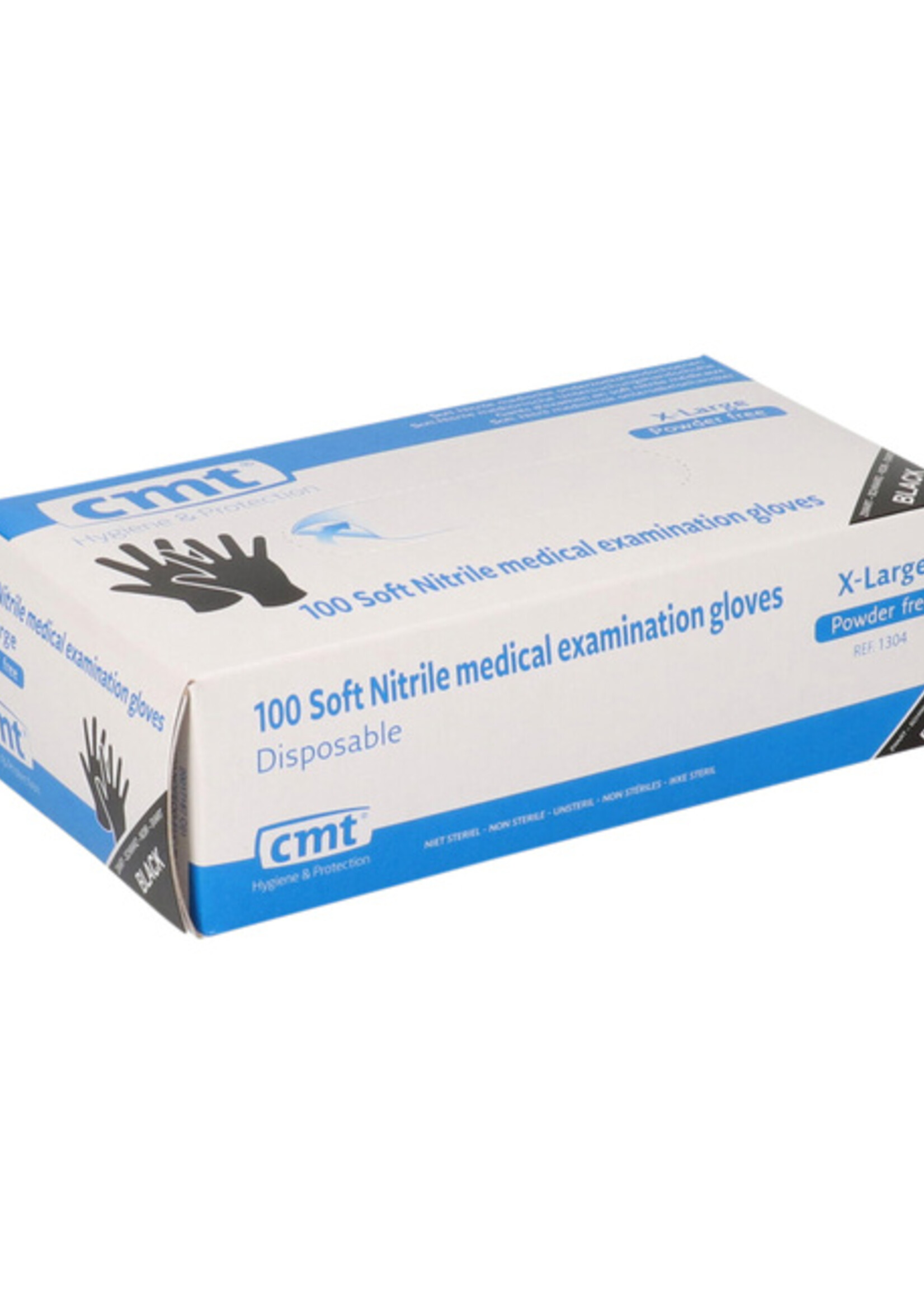 CMT CMT HANDSCHOEN XL  NITRIL ZW 100STKS