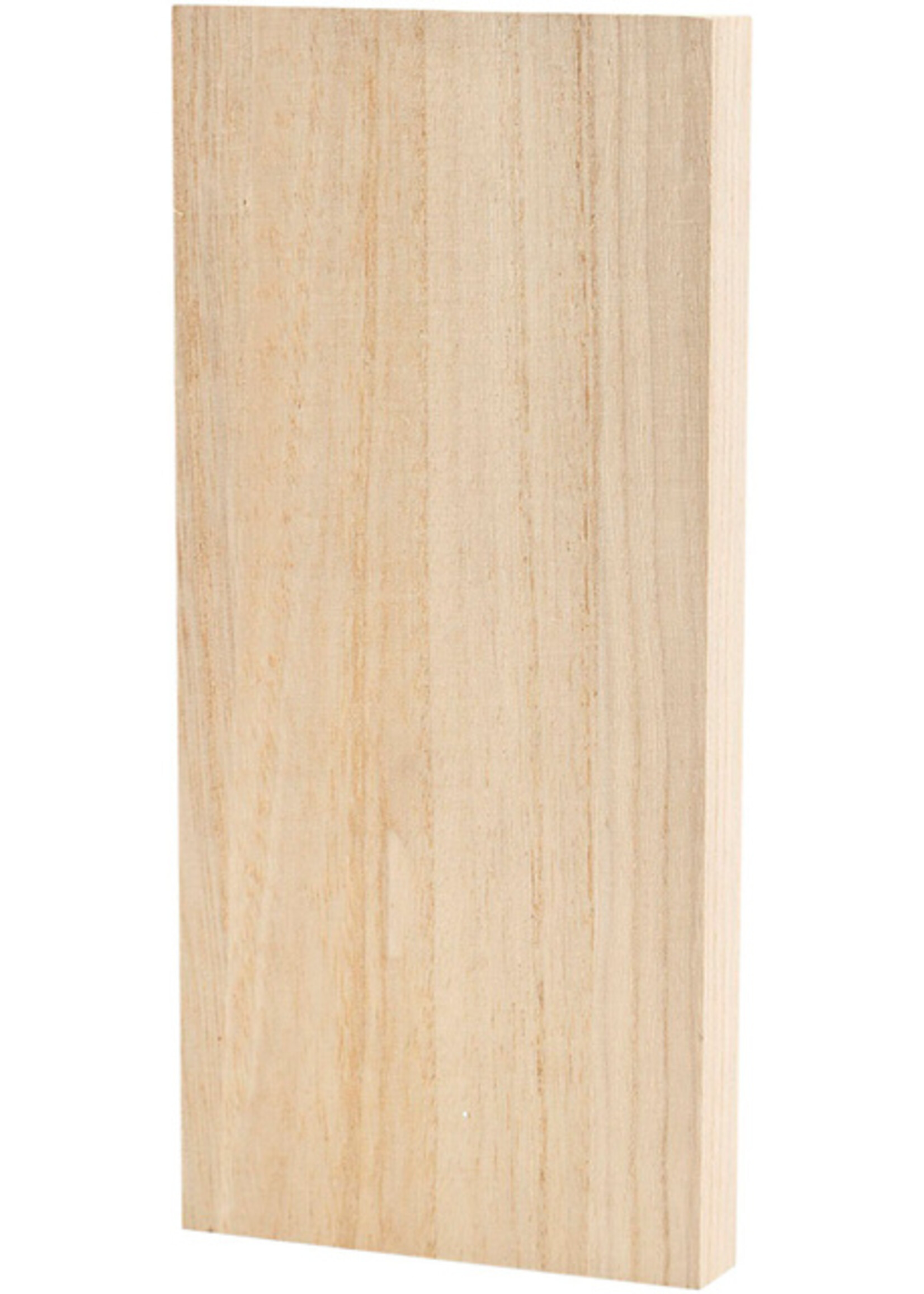 Creotime Creotime KNUTSELPLANK HOUT 20.6X9.6CM