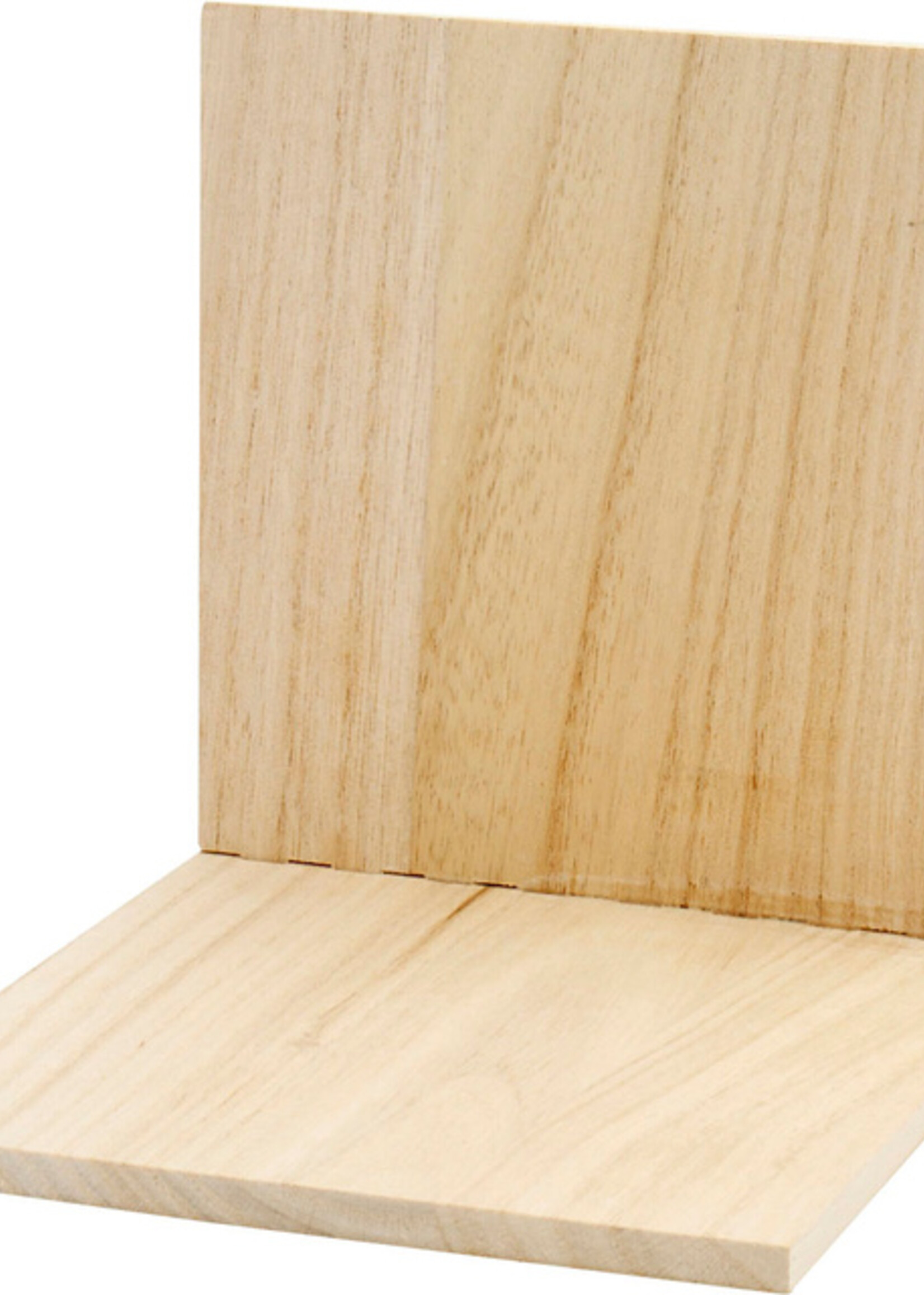 Creotime Creotime BOEKENSTEUN HOUT 15X15X15CM