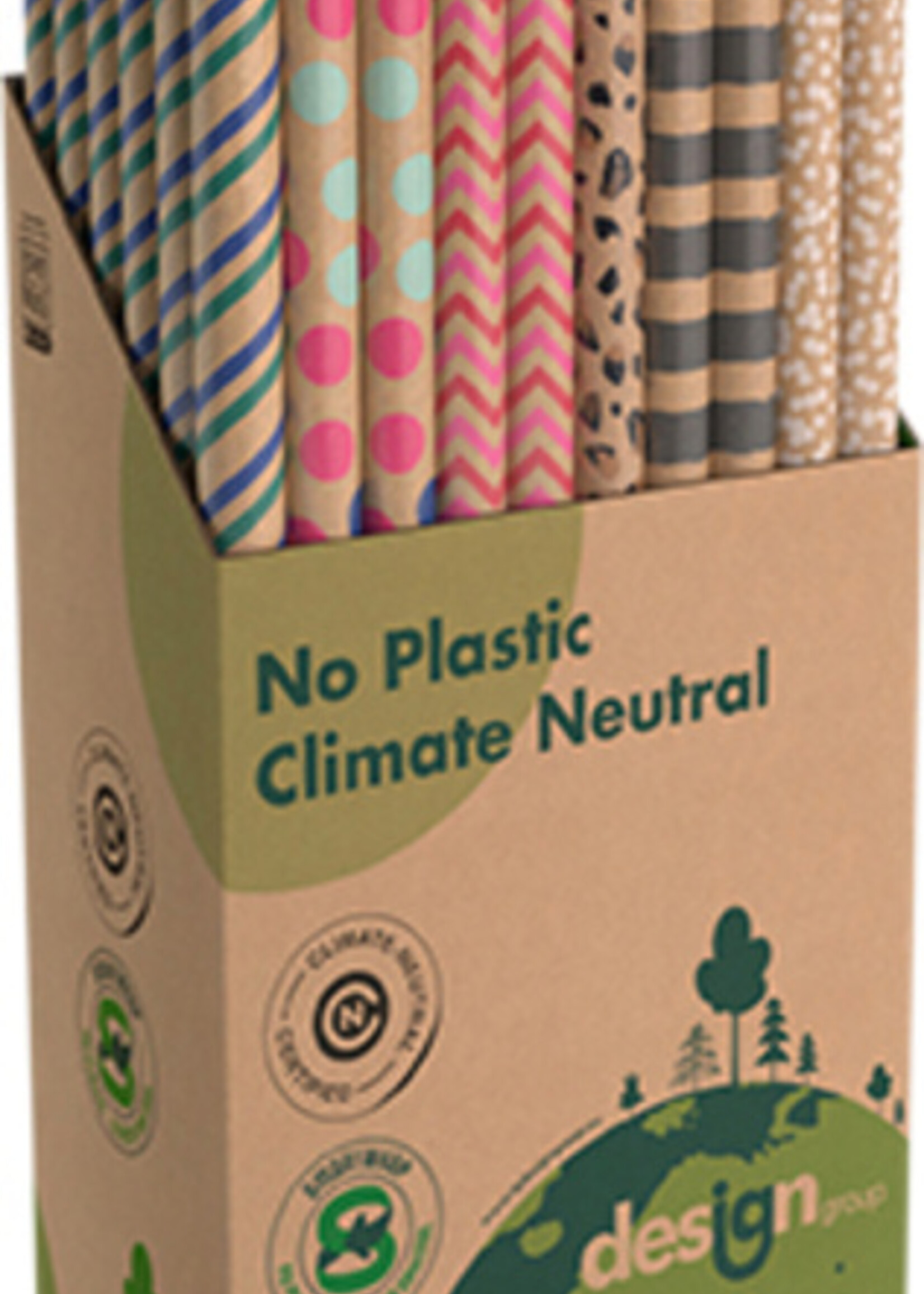 Design Group Design Group INPAKPAPIER PRINTED 200X70CM ASS