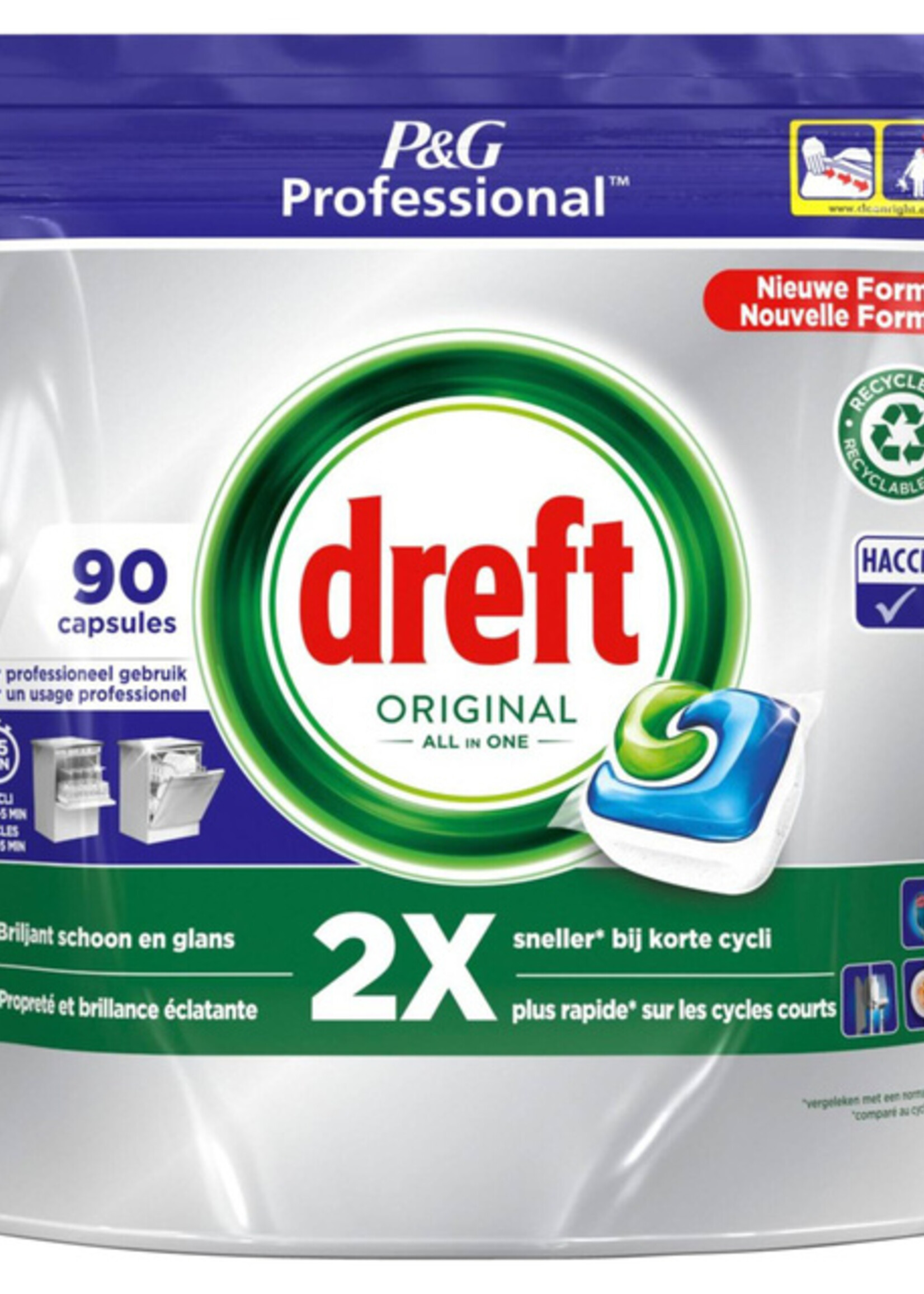 Dreft Dreft VAATWASTABLET REGULAR A-IN-1 90STKS