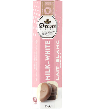 Droste CHOCOLADE PASTIL MELK WIT 85GR