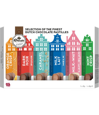 Droste CHOCOLADE PASTILLES 6PACK 510GR