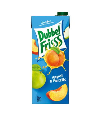 DubbelFrisss FRUITDRANK APPEL PERZIK 1500MLPAK