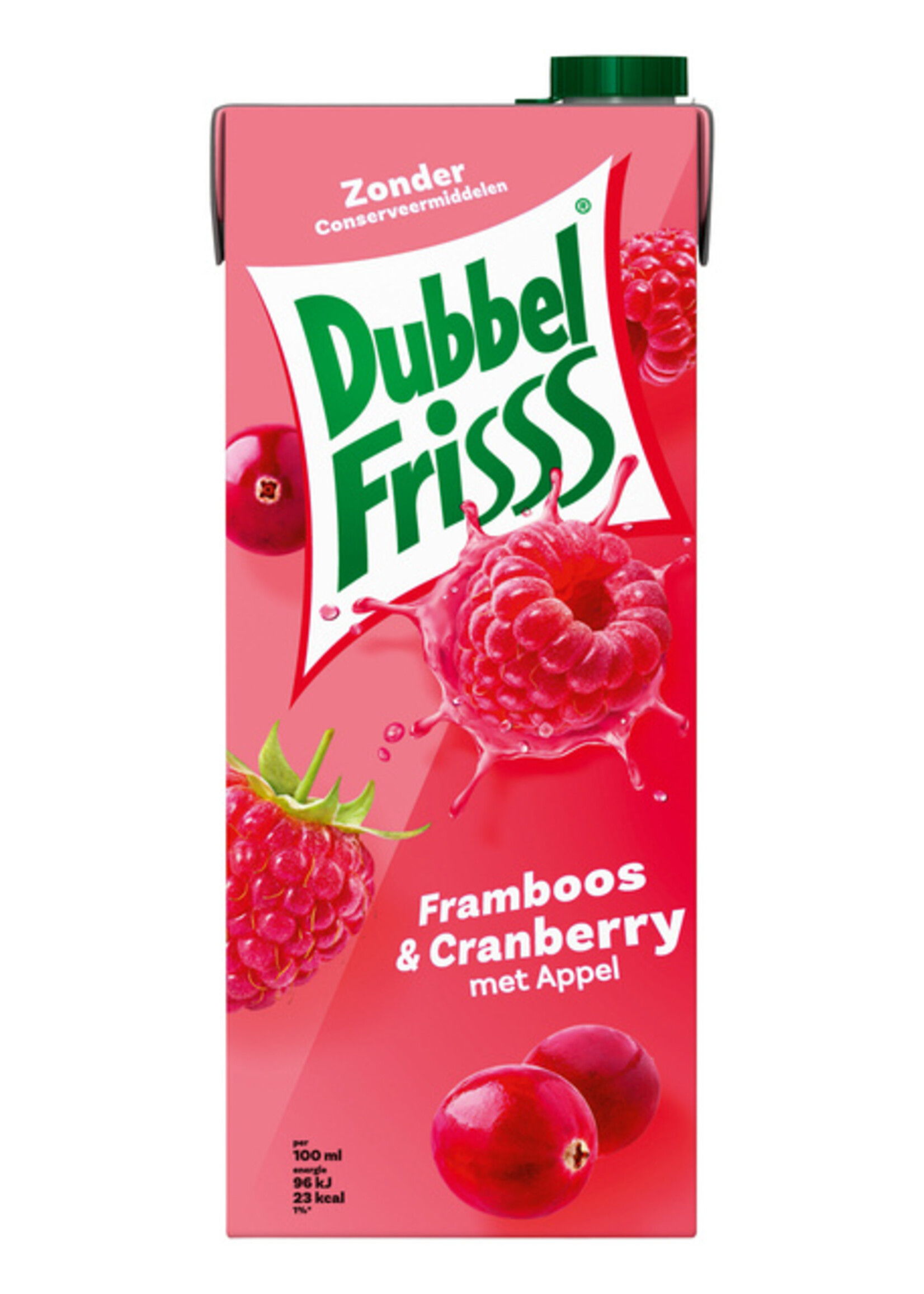 DubbelFrisss DubbelFrisss FRUITDRANK FRAMB CRANBERRY 1500ML PAK