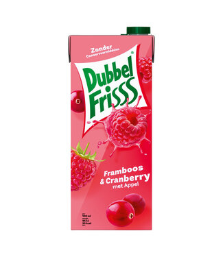 DubbelFrisss FRUITDRANK FRAMB CRANBERRY 1500ML PAK