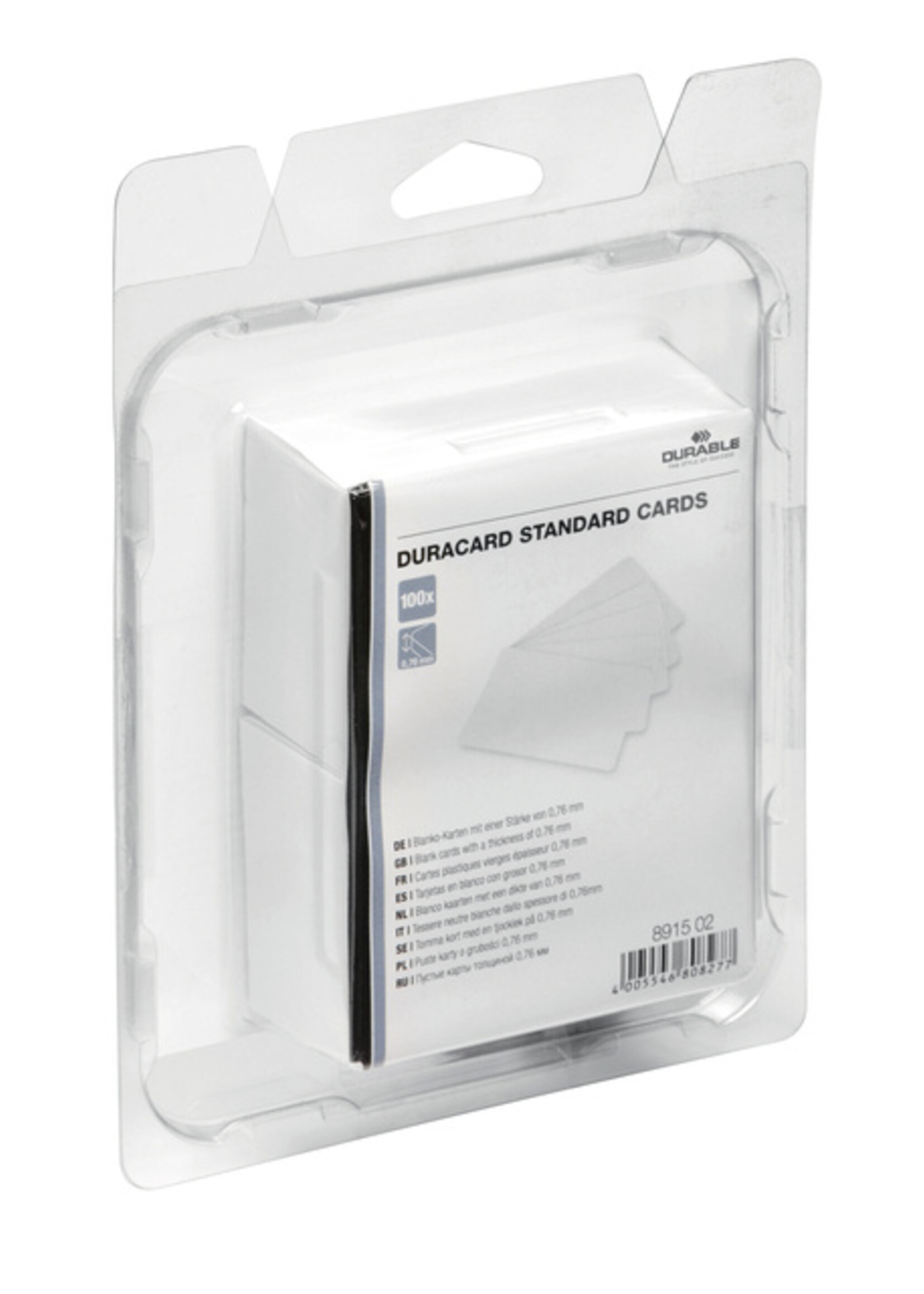 Durable Durable KUNSTSTOF KAART DURACARD 0.76MM