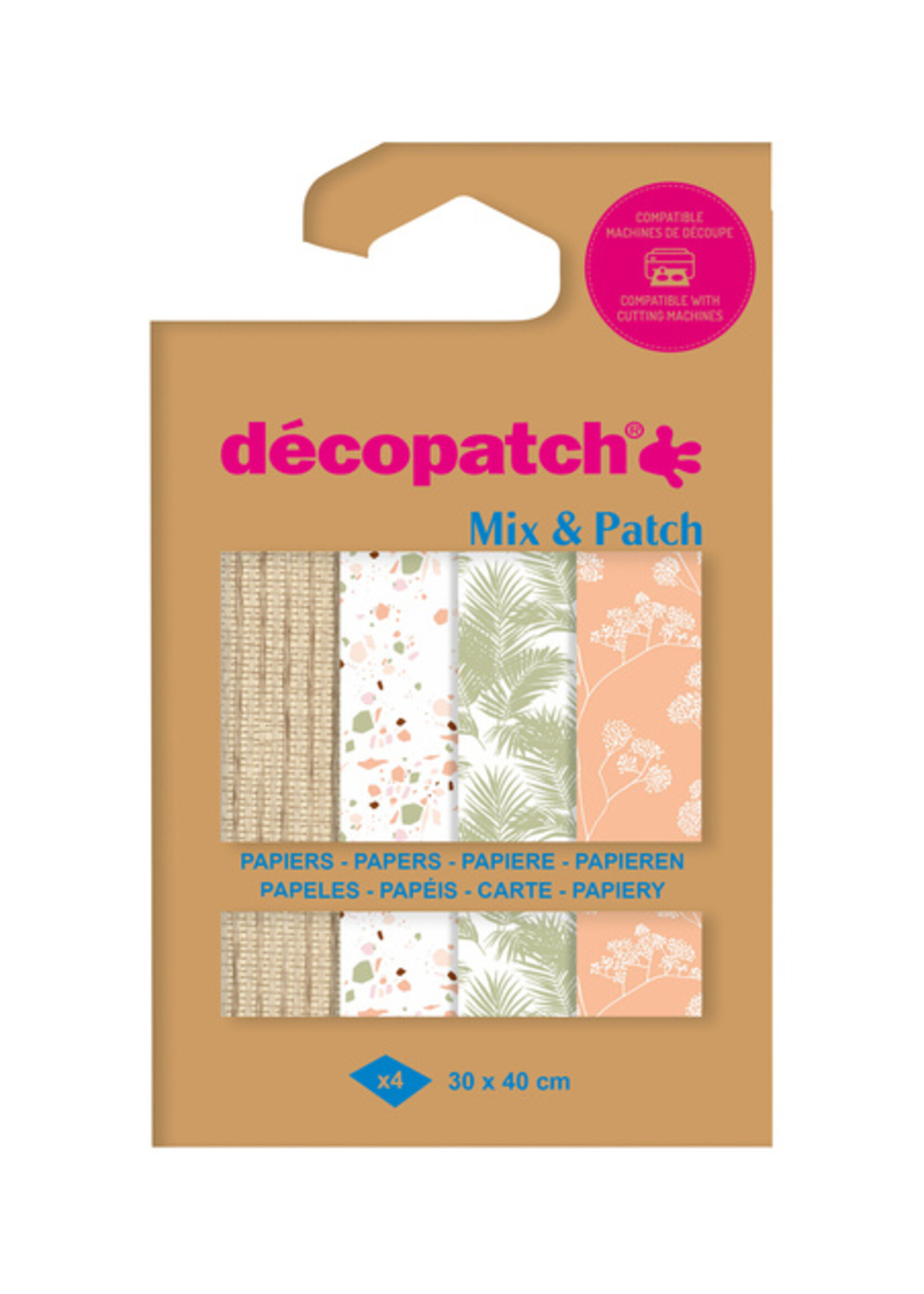 Decopatch Decopatch HOBBYPAPIER TERRACOTTA 30X40CM 4VEL