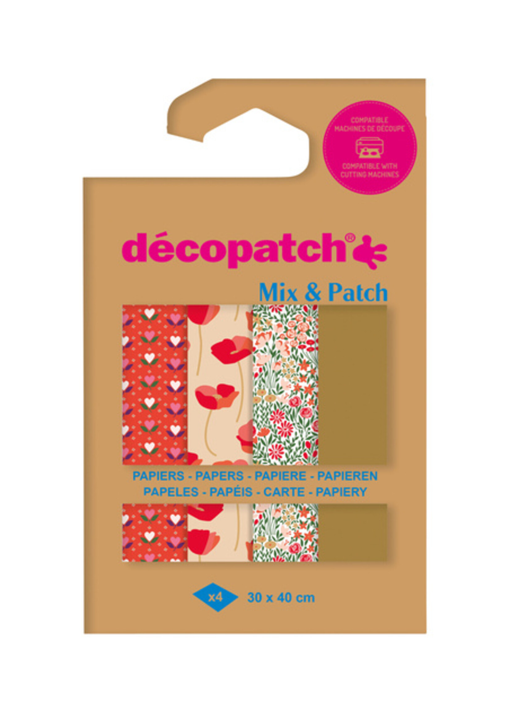 Decopatch Decopatch HOBBYPAPIER LOE MEADOW 30X40CM 4VEL