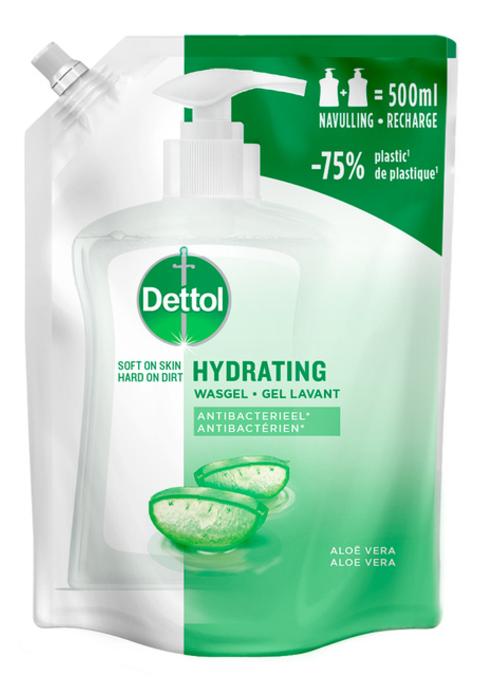 DETTOL DETTOL HANDZEEP HYDRATING ALOE VERA 500ML REFILL