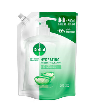 DETTOL HANDZEEP HYDRATING ALOE VERA 500ML REFILL