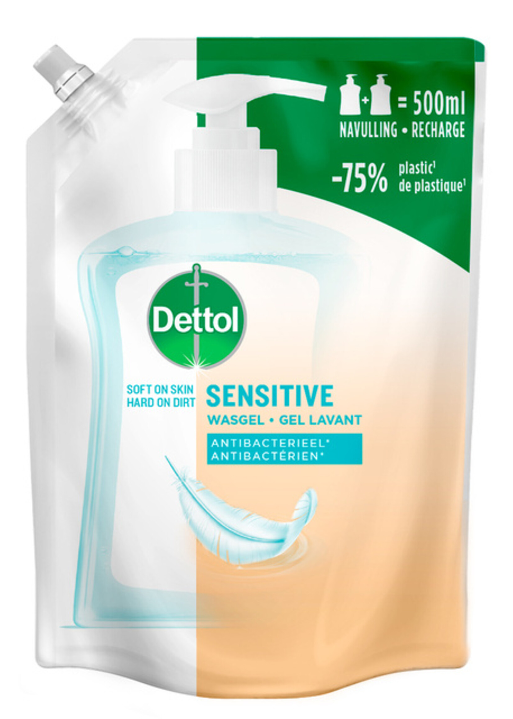 DETTOL DETTOL HANDZEEP SENSITIVE ANTIBACT 500ML REFILL