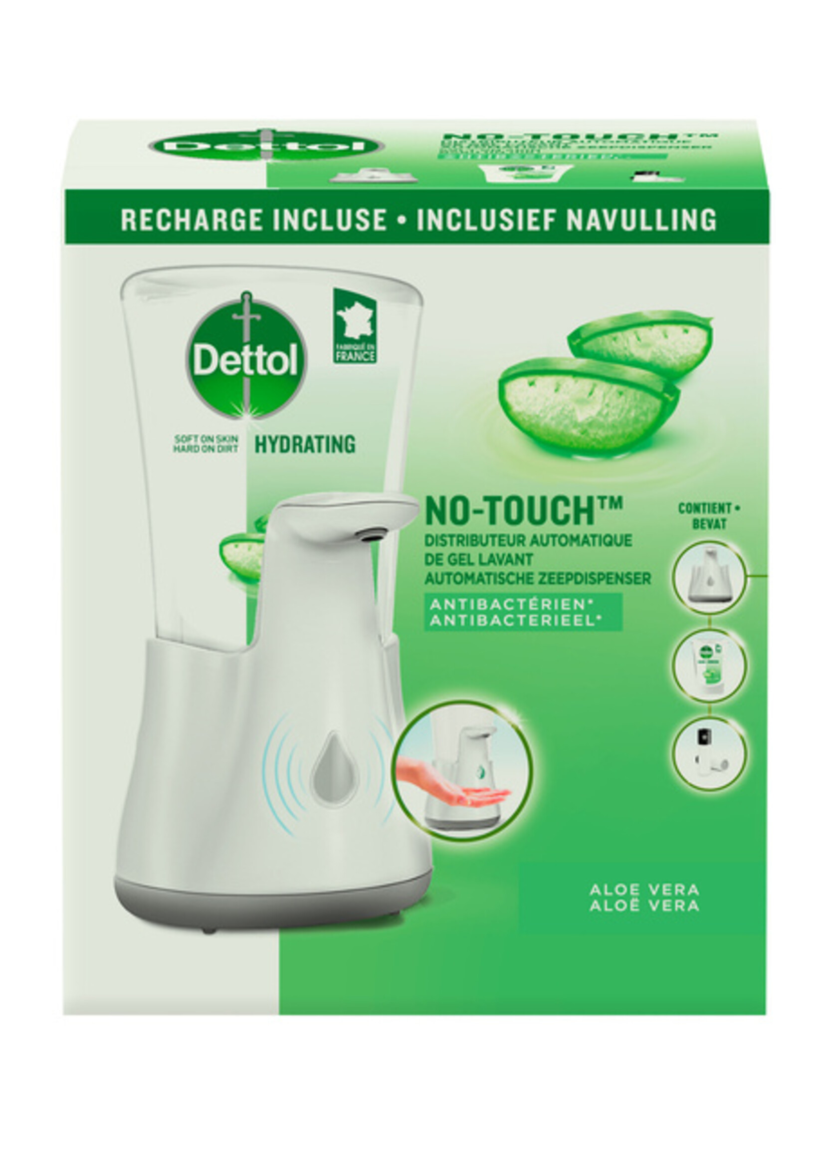 DETTOL DETTOL HANDZEEPDISPENSER NO TOUCH MET ZEEP 250ML