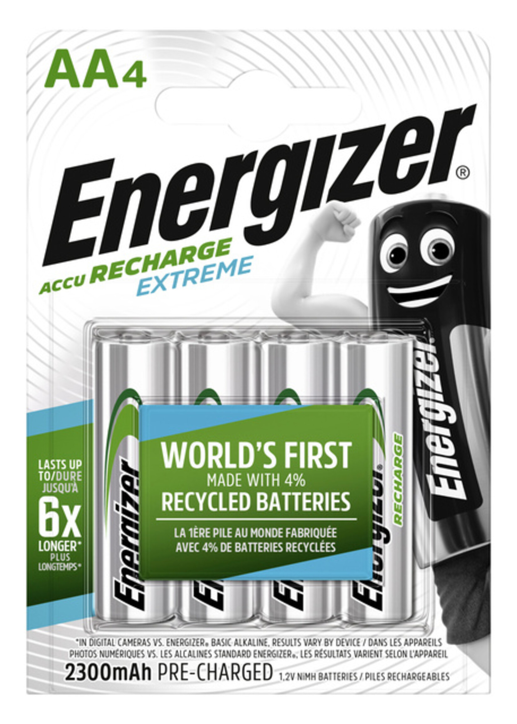Energizer Energizer BATTERIJ OPLAADBAAR AA 4ST