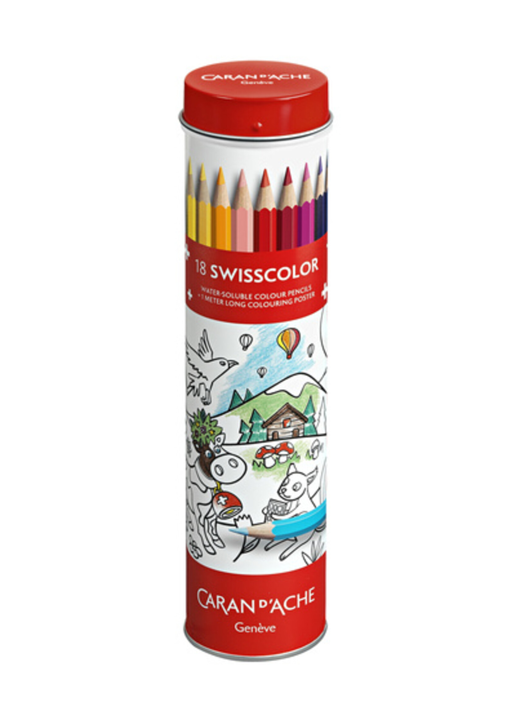 Caran d'ache Caran d'ache KLEURPOTOOLD SWISSCOLOR 18ST
