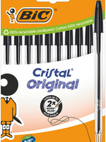 Bic BALPEN CRISTAL M ZW 10STKS