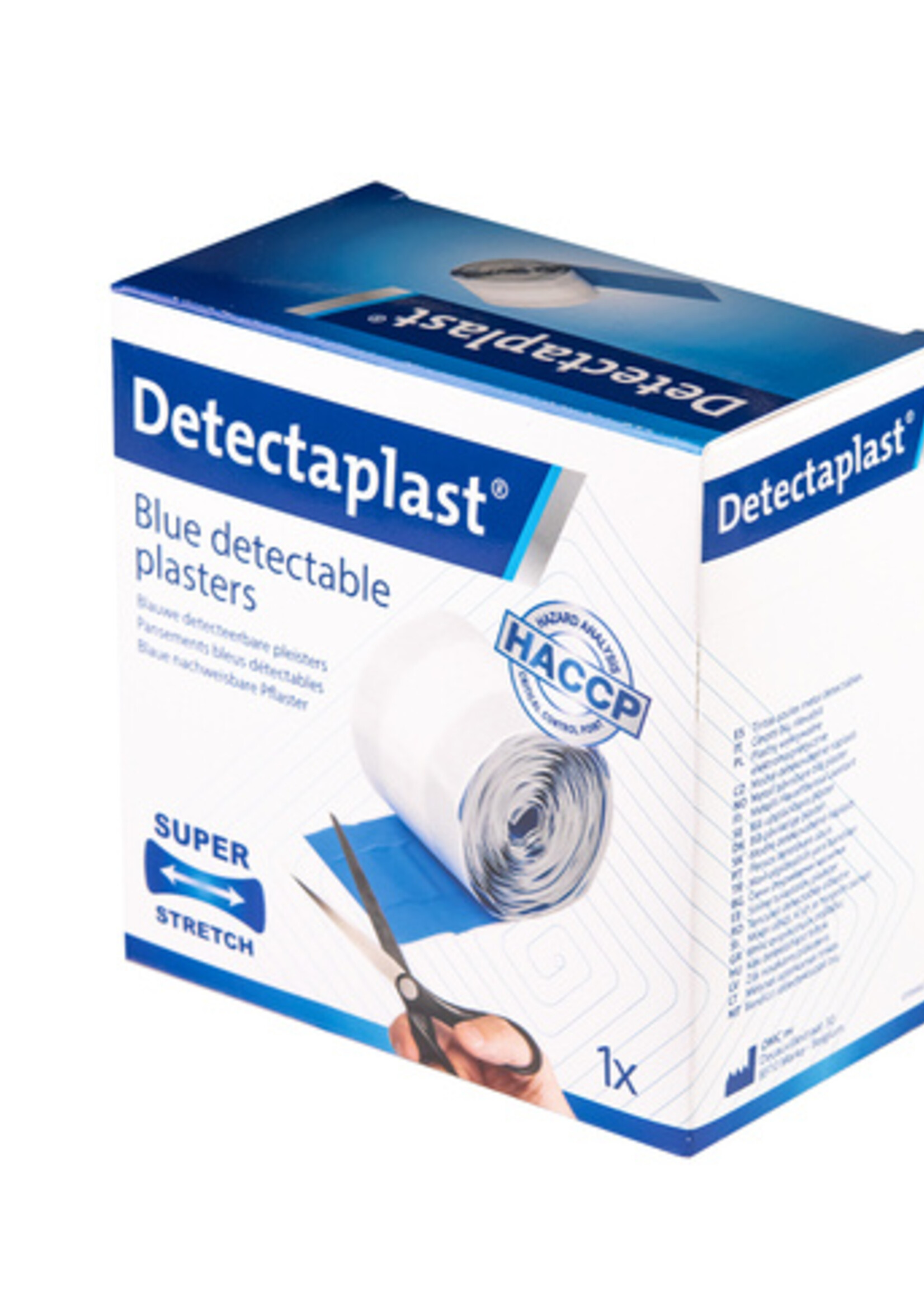 Detectaplast Detectaplast ELASTISCHE BL TEX PLEISTER 6CMX5M 1 ROL