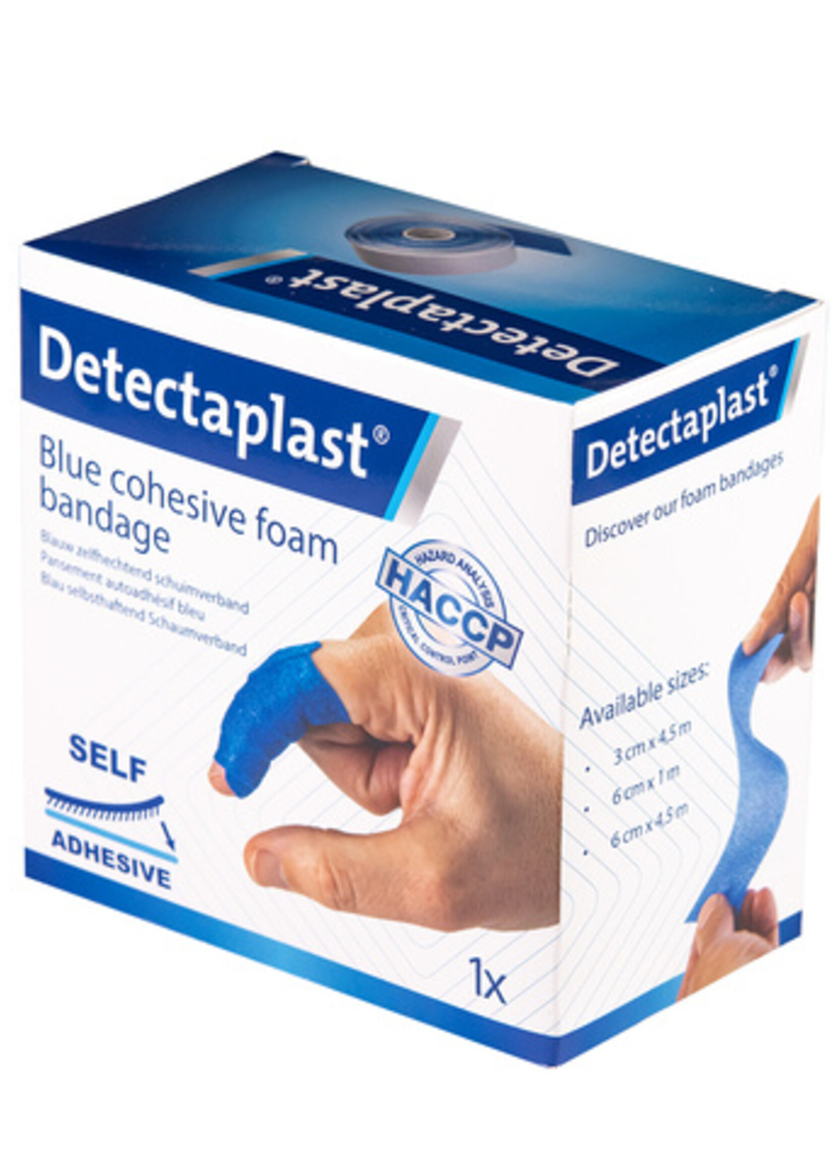 Detectaplast Detectaplast FOAMVERBAND BLAUW 6CMX4.5M
