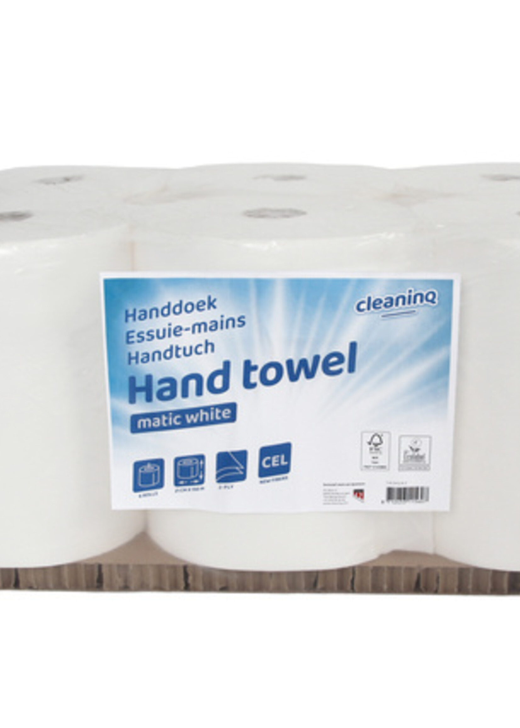 Cleaninq Cleaninq HANDDOEKROL MATIC WIT