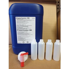 Handalcohol >70% 20L, incl. 4 flesjes en tapkraan