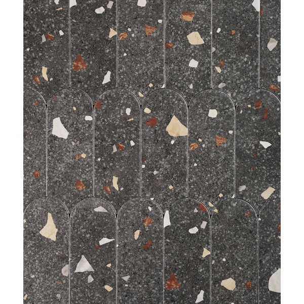 UltraStrong Terrazzo Round Anthracite