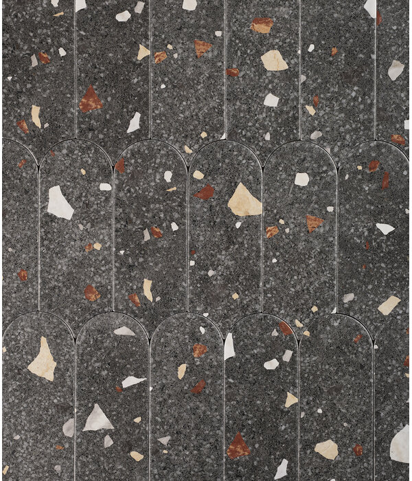 Klimex UltraStrong Terrazzo Round Anthracite