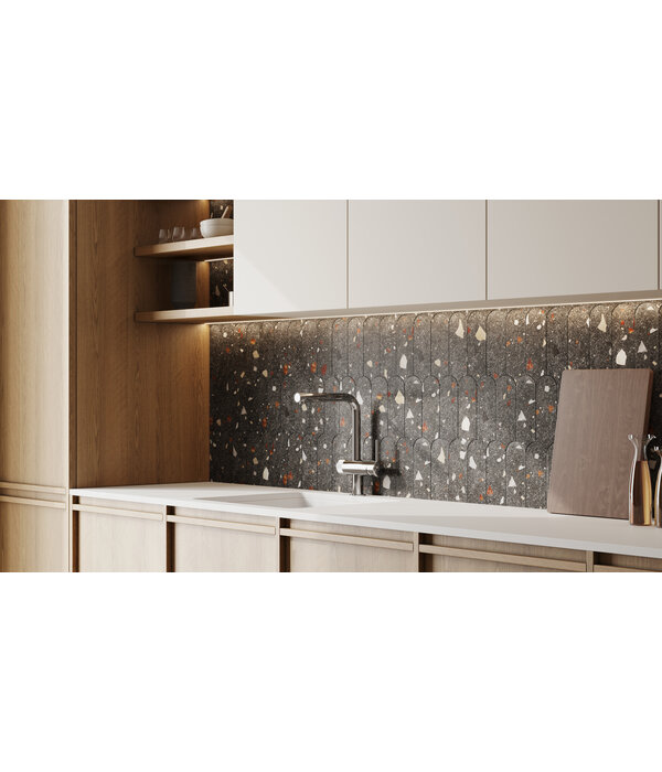 Klimex UltraStrong Terrazzo Round Anthracite