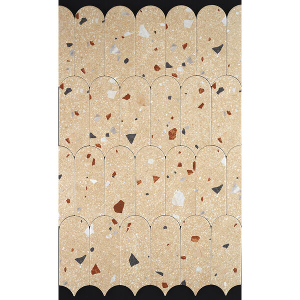UltraStrong Terrazzo Round Beige