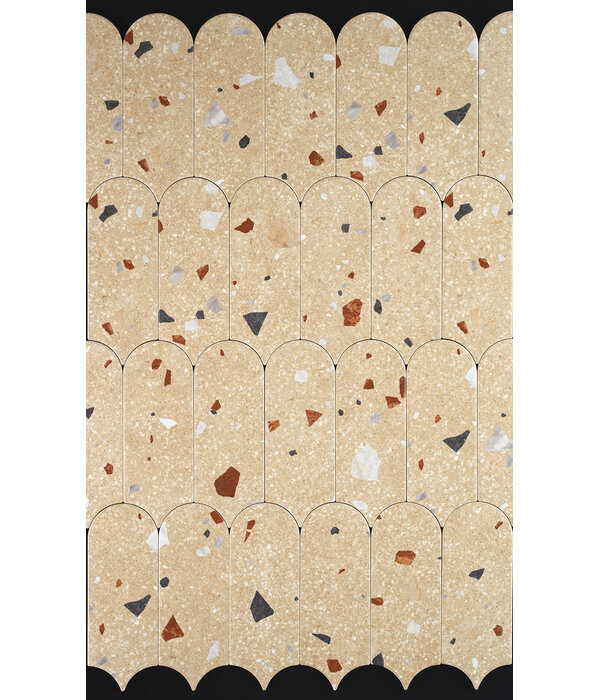 Klimex UltraStrong Terrazzo Round Beige