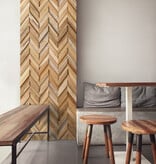 Rebel of Styles UltraWood Teak Chevron