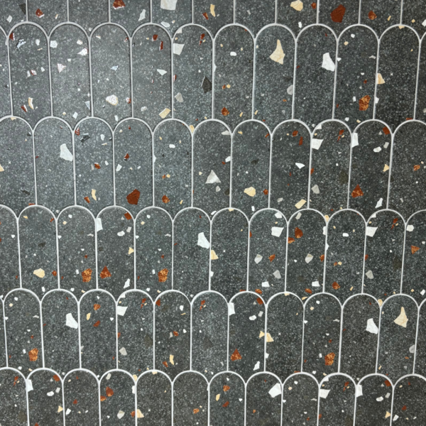 UltraStrong Terrazzo Round Anthracite
