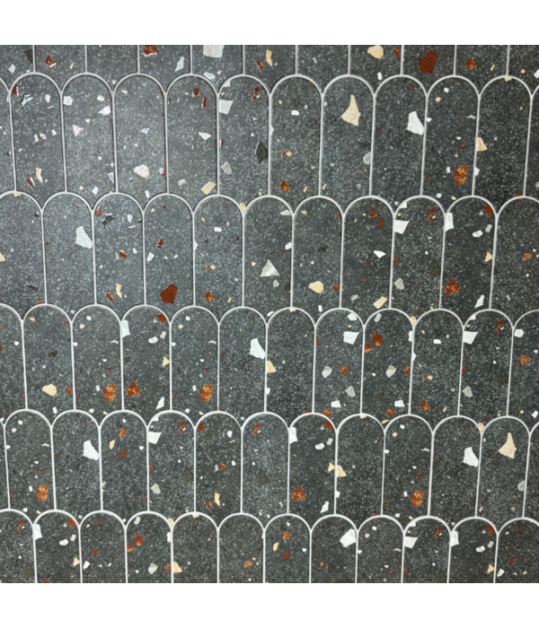 Klimex UltraStrong Terrazzo Round Anthracite
