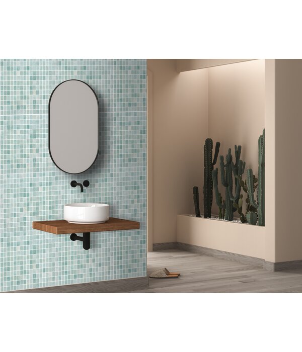 Onix Nieve Verde Mosaic tiles